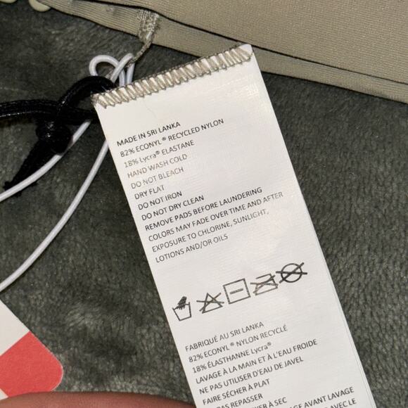 PrAna Sunset Scene Swim Bikini Top Womens Medium Multicolor UPF50 Protection NWT - Picture 4 of 9